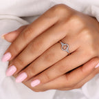0.45 TCW Round Side Cancer zodiac Ring