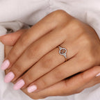 0.45 TCW Round Side Capricorn zodiac Ring
