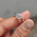 1.0 - 2.0 CT Round Cut Moissanite Engagement Ring