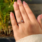 1.0 CT Round Cut Moissanite Engagement Ring