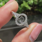 0.45 TCW Round Side Libra zodiac Ring