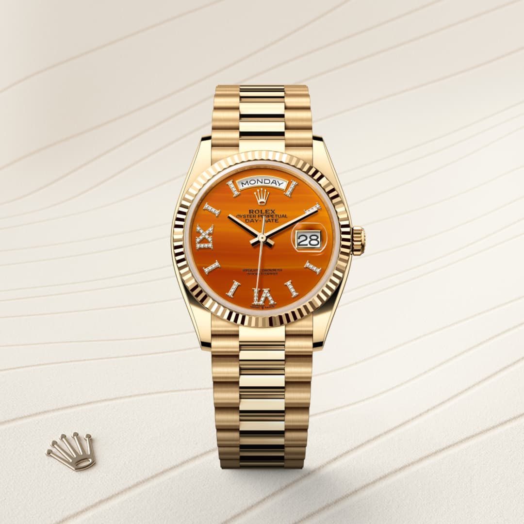 Rolex Day-Date Orange Dial Image principale du produit