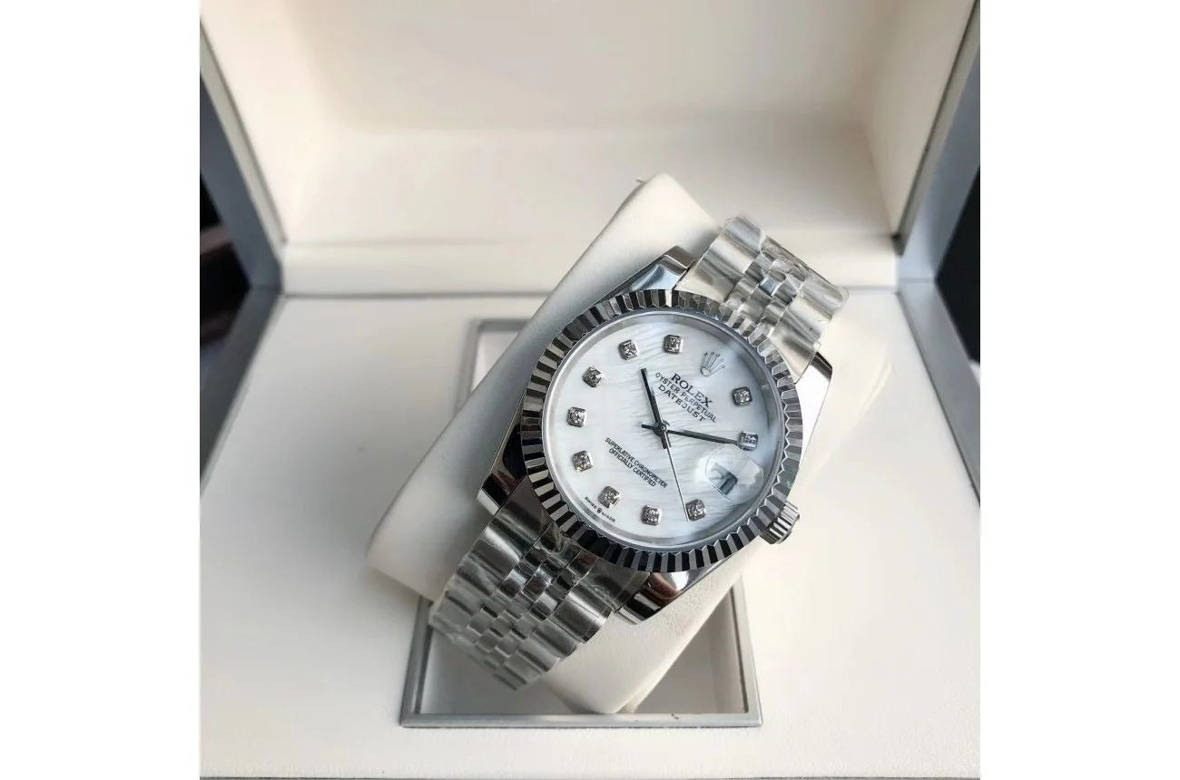 Rolex Datejust Silver Diamond Series Image secondaire du produit