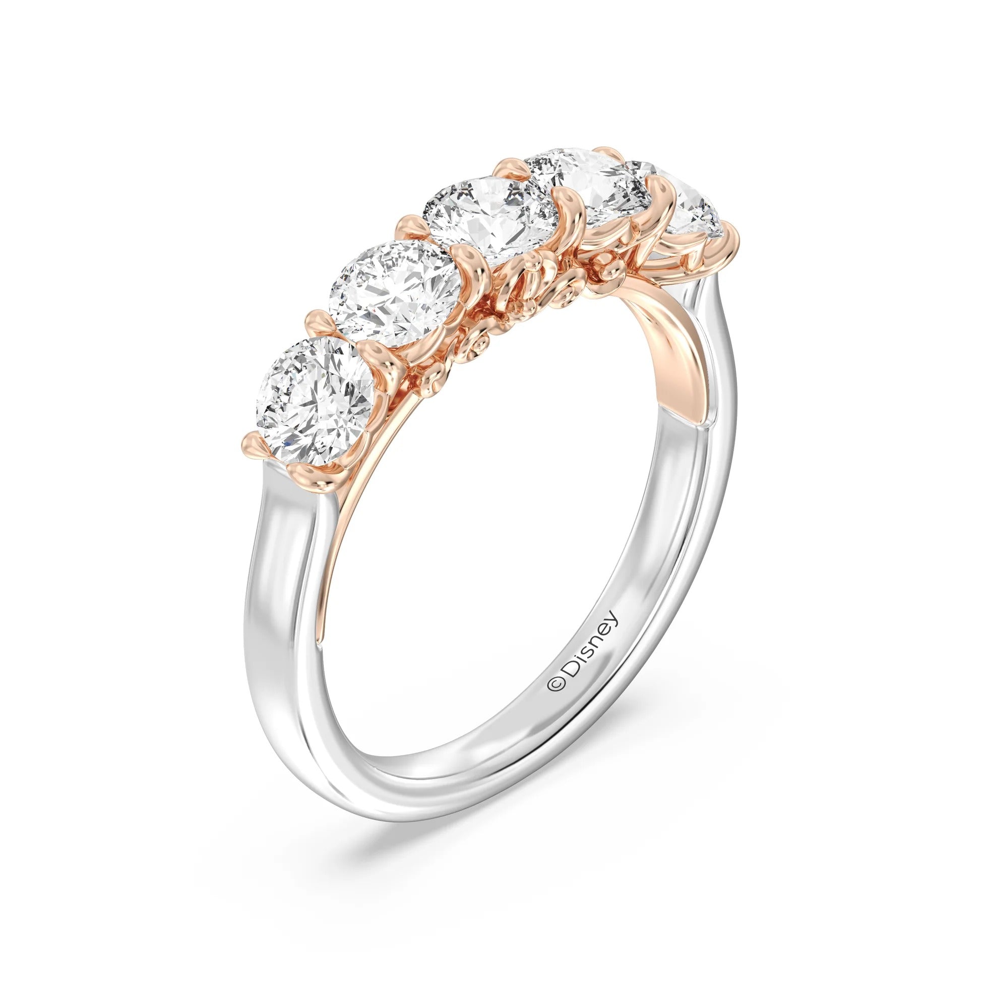 Enchanted Star Diamond, Disney’s Cinderella Five Stone Anniversary Ring Image secondaire du produit