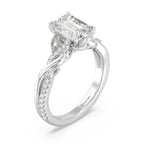 Enchanted Star Diamond And Gold Disney Princess Rapunzel Twisted Pavé Engagement Ring