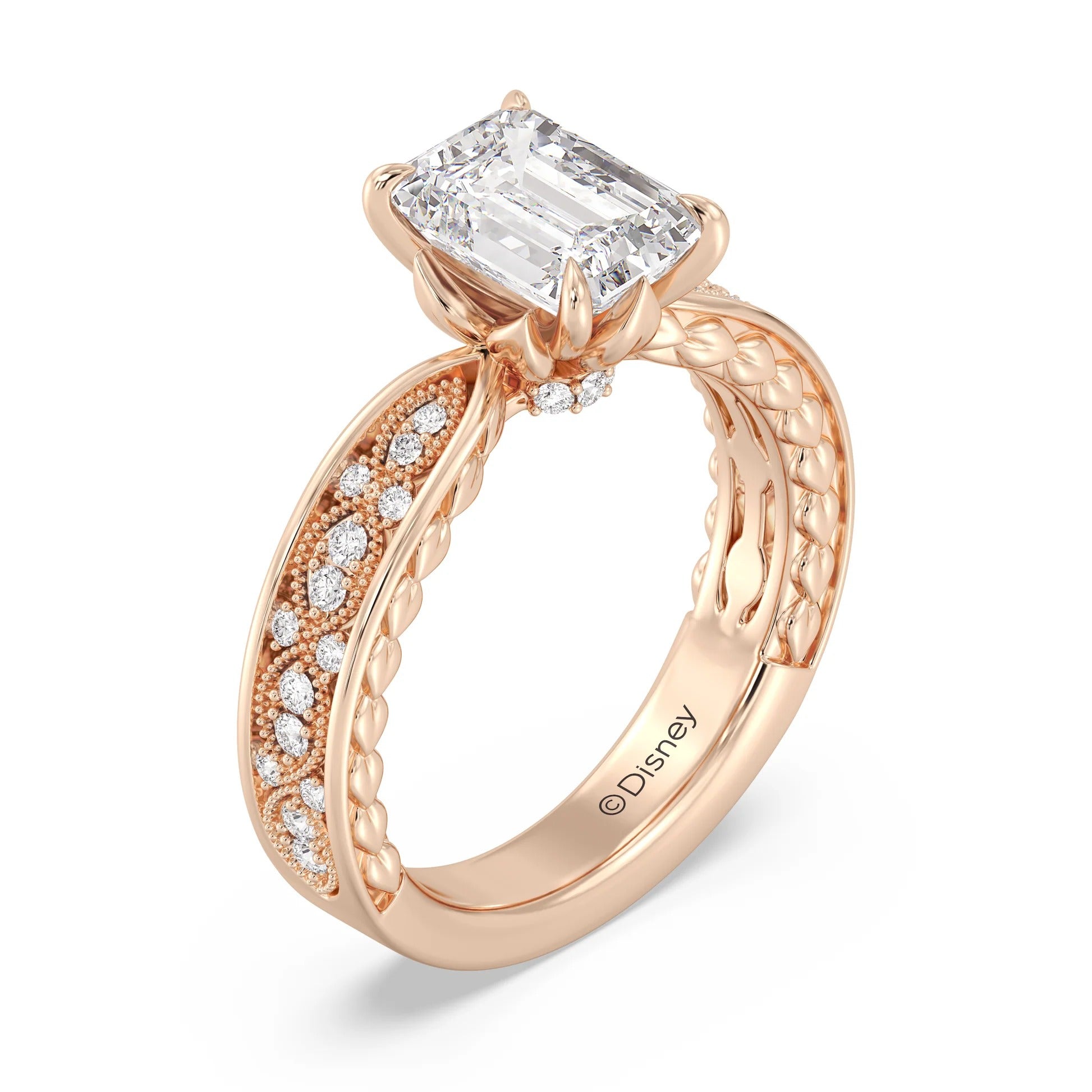 Enchanted Star Diamond And Gold Disney Princess Anna Vintage Engagement Ring Secondary image
