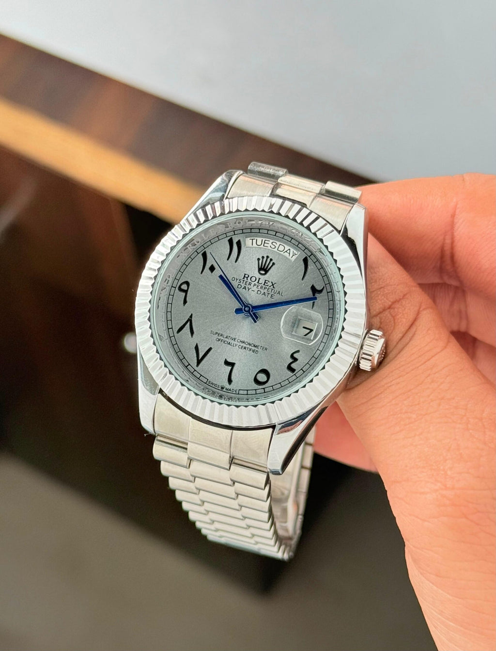 Cartier Santos Diamante 40 mm - Acero inoxidable - Esfera árabe