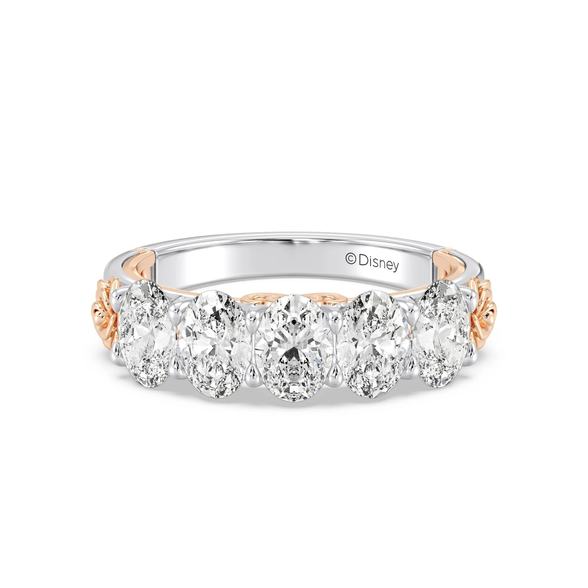 Enchanted Star Diamond Disney’s Belle Five Stone Anniversary Ring Image principale du produit