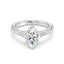Enchanted Star Diamond Gold Ariel Shell Gallery Engagement Ring