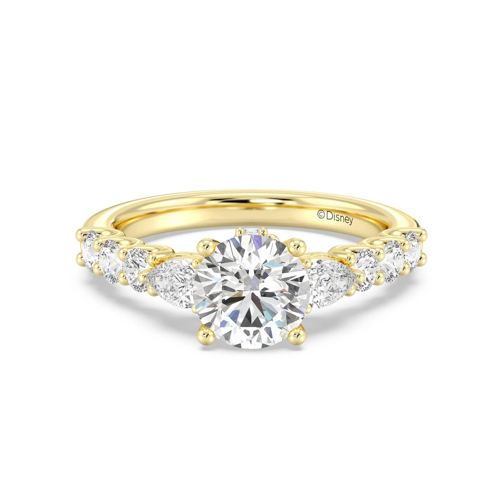 Enchanted Star Diamond Gold Belle Gallery Engagement Ring