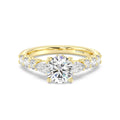 Enchanted Star Diamond Gold Belle Gallery Engagement Ring