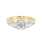 Enchanted Star Diamond Gold Belle Gallery Engagement Ring
