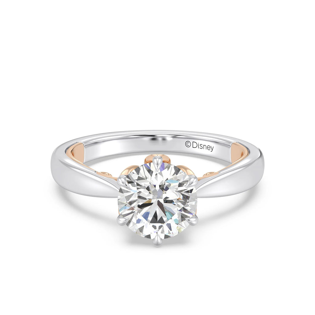Enchanted Star Diamond With Gold, Disney’s Rapunzel Six-Prong Studded Solitaire Engagement Ring