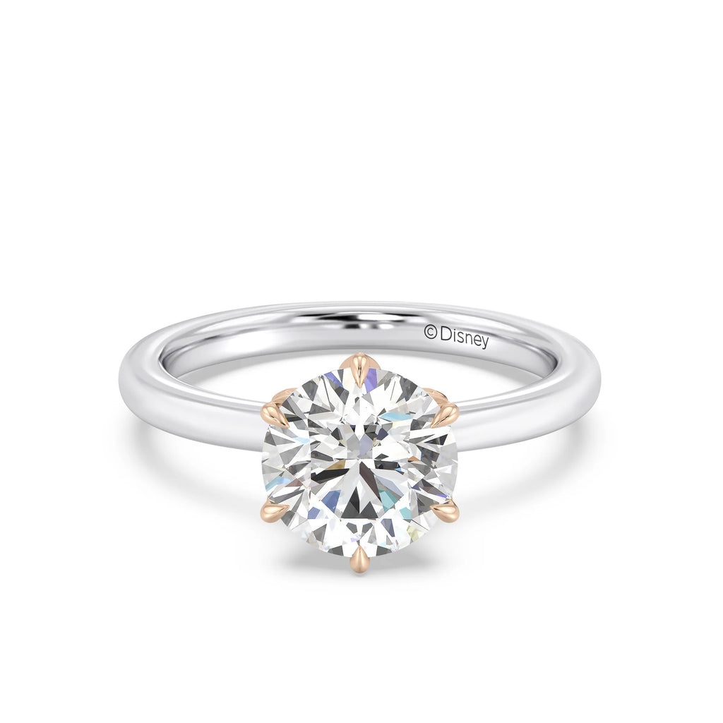 Enchanted Star Diamond With Gold, Disney’s Rapunzel Six-Prong Studded Solitaire Engagement Ring