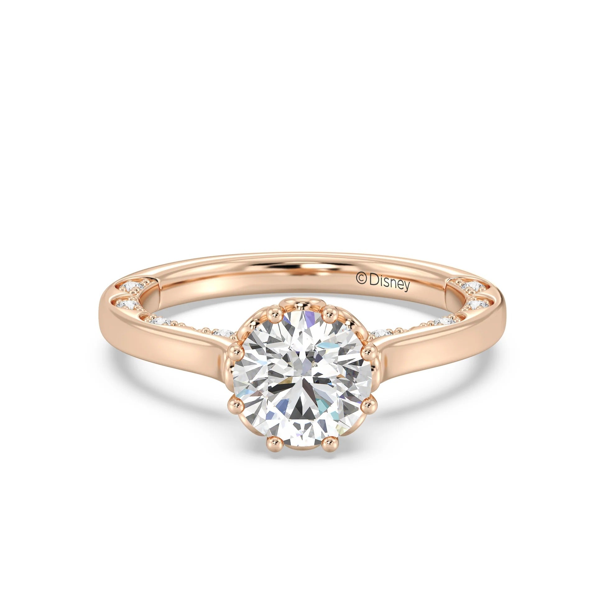 Enchanted Star Diamond With Gold, Disney’s Cinderella Solitaire Engagement Ring Image principale du produit