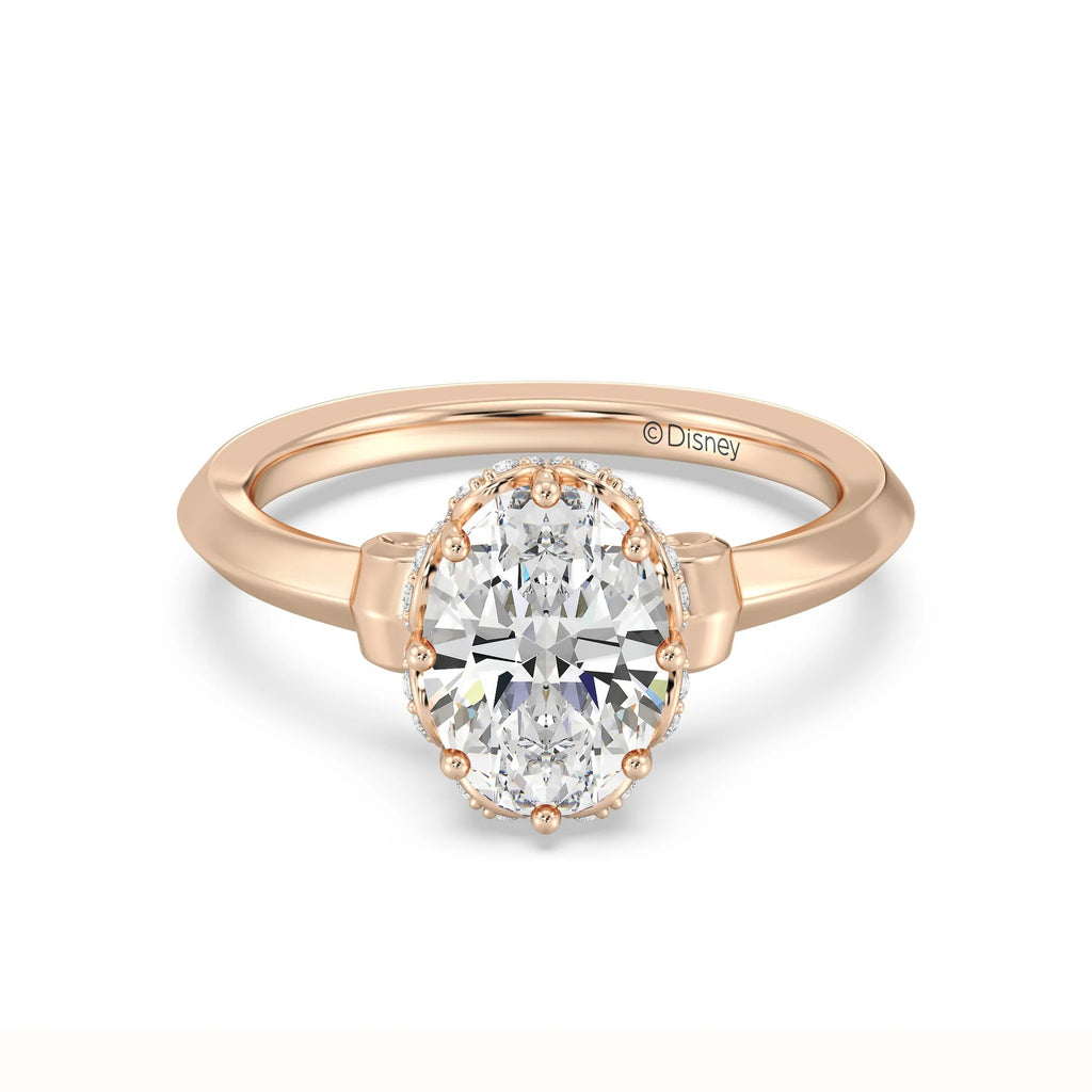 Enchanted Star Diamond And Gold, Disney’s Cinderella Knife-Edge Solitaire Engagement Ring