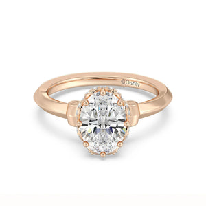 Enchanted Star Diamond And Gold, Disney’s Cinderella Knife-Edge Solitaire Engagement Ring