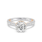Enchanted Star Diamond And Gold Disney Princess Belle Vintage Ballroom Engagement Ring