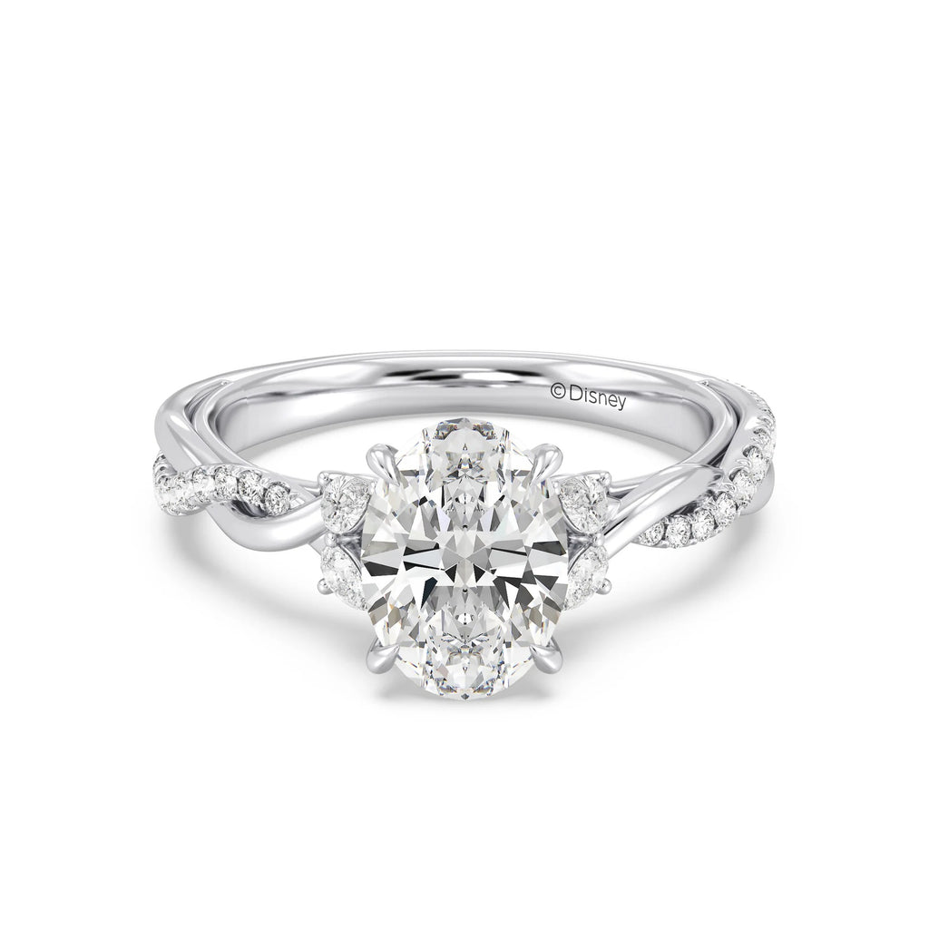 Enchanted Star Diamond And Gold Disney Princess Rapunzel Twist Engagement Ring