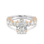 Enchanted Star Diamond And Gold Disney Princess Belle Hidden Halo Engagement Ring