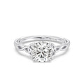 Enchanted Star Diamond And Gold Disney Princess Merida Celtic Solitaire Engagement Ring