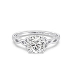 Enchanted Star Diamond And Gold Disney Princess Merida Celtic Solitaire Engagement Ring