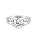 Enchanted Star Diamond And Gold Merida Celtic Hidden Pavé Engagement Ring