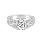 Enchanted Star Diamond And Gold Disney Princess Rapunzel Vintage Oval Three Stone Engagement Ring
