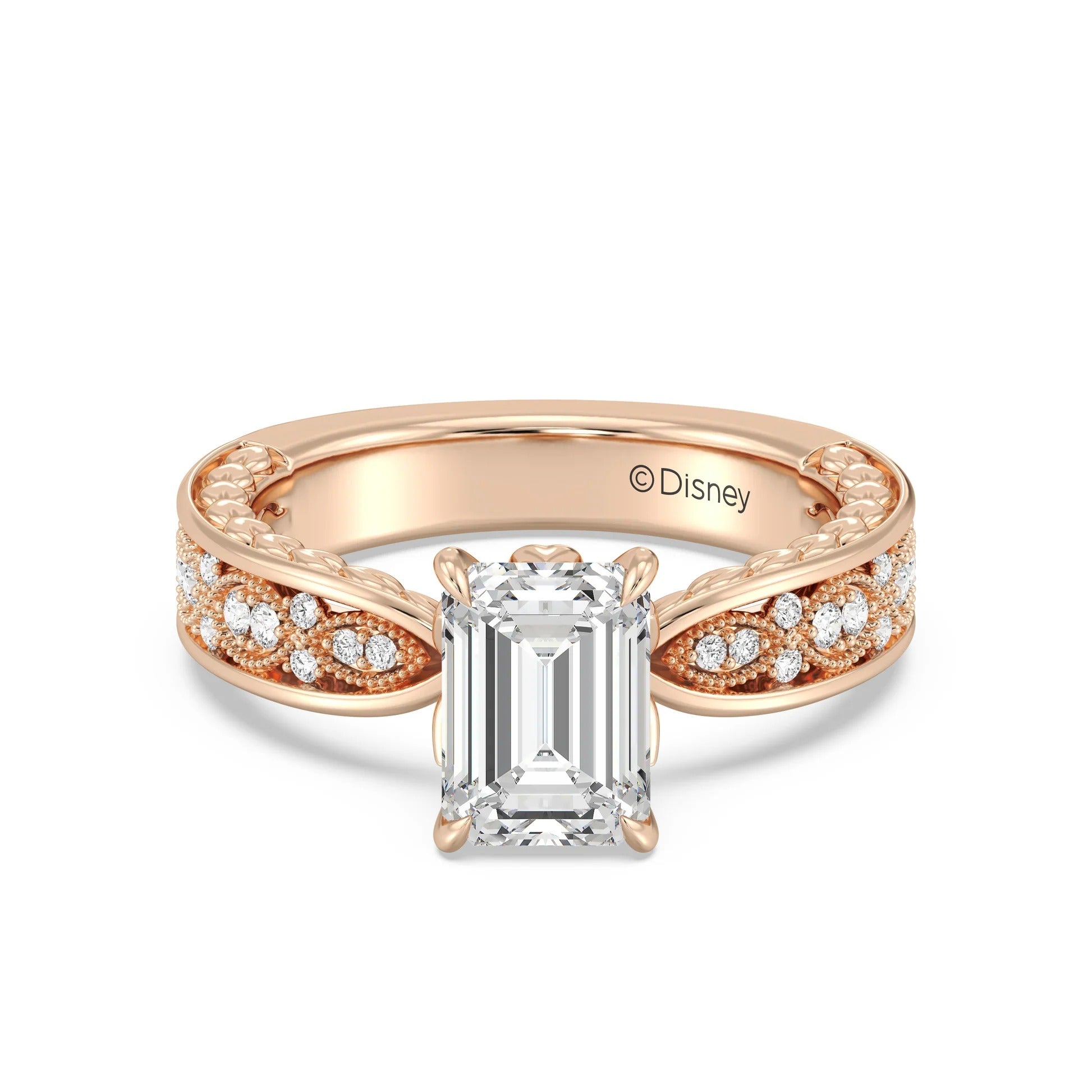 Enchanted Star Diamond And Gold Disney Princess Anna Vintage Engagement Ring Main image