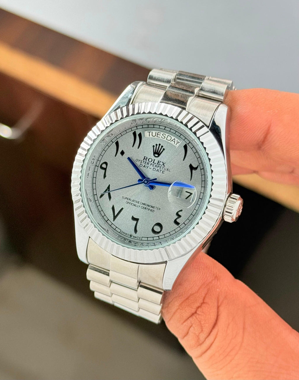 Cartier Santos Diamante 40 mm - Acero inoxidable - Esfera árabe