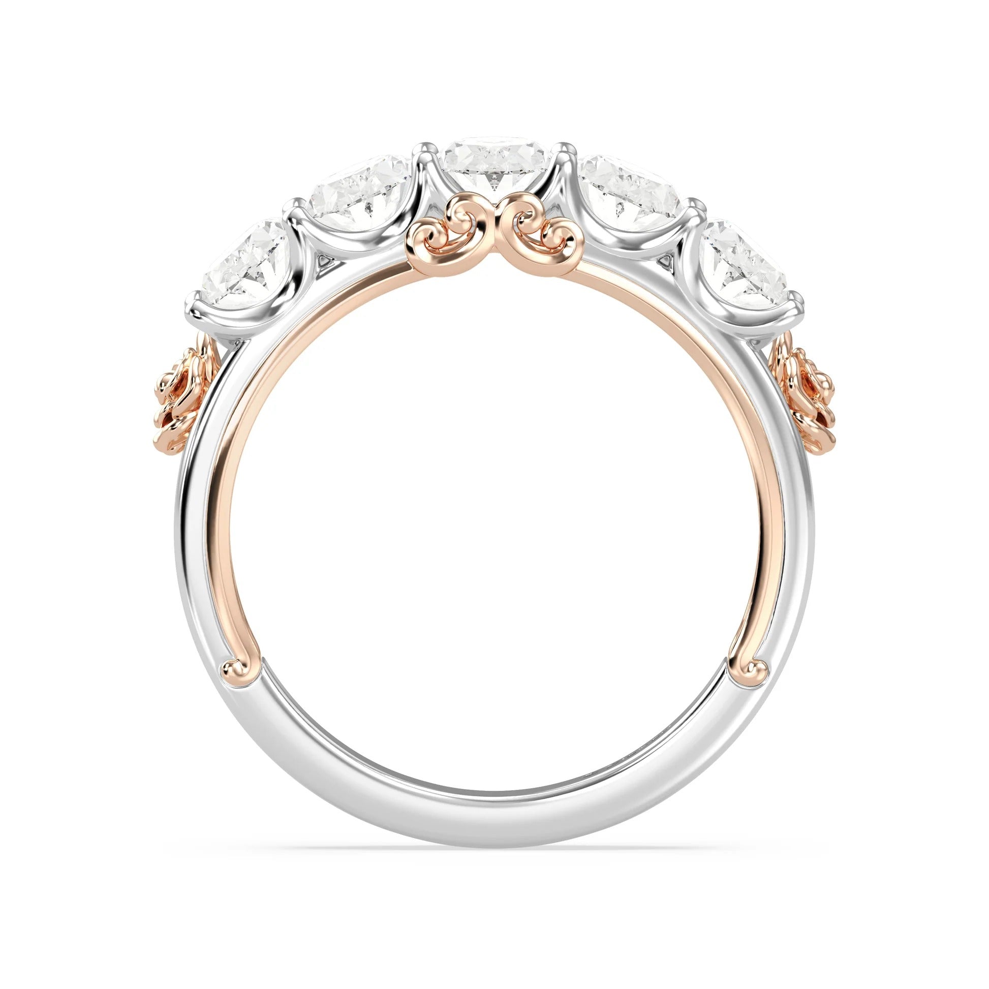 Enchanted Star Diamond Disney’s Belle Five Stone Anniversary Ring
