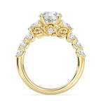 Enchanted Star Diamond Gold Belle Gallery Engagement Ring