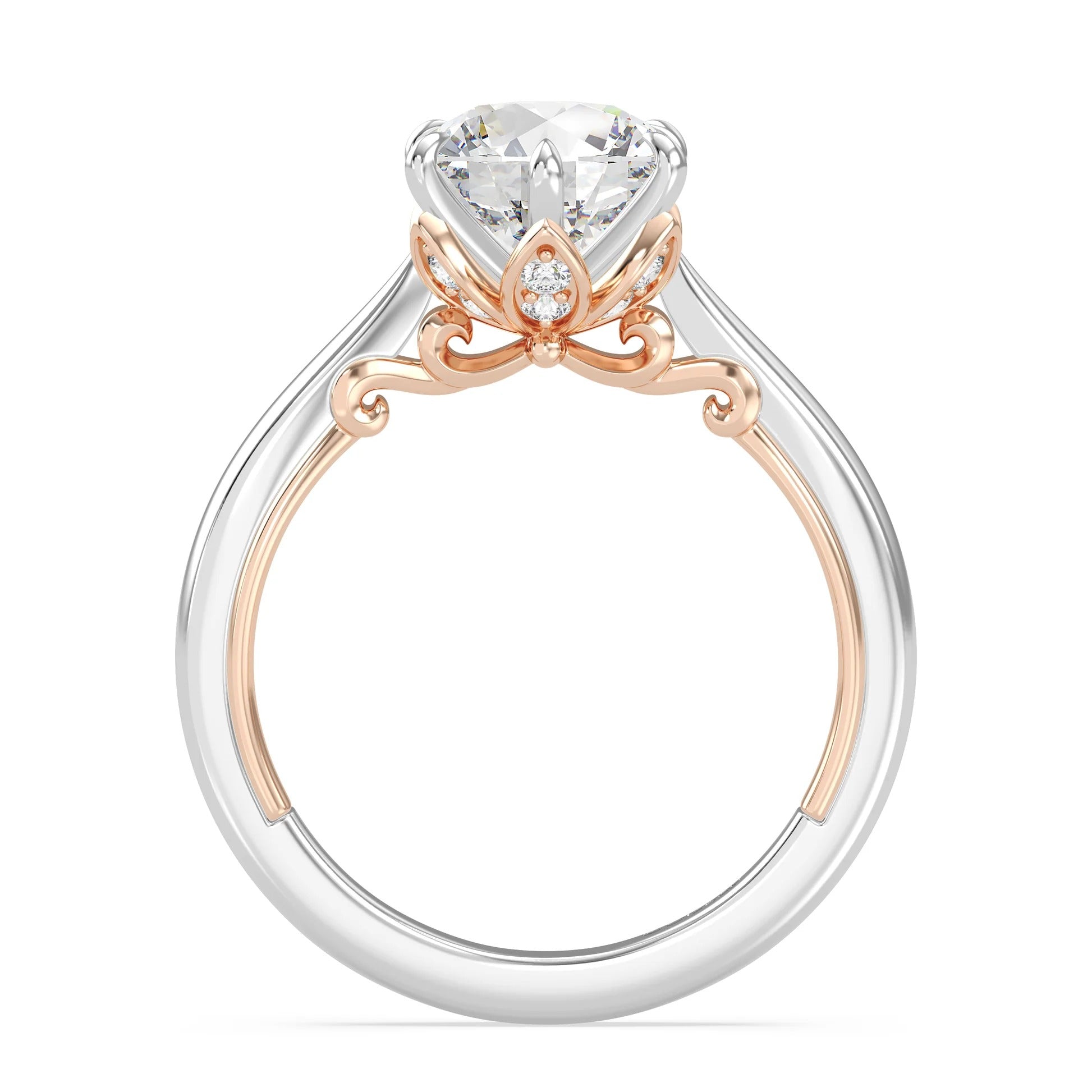 Enchanted Star Diamond With Gold, Disney’s Rapunzel Six-Prong Studded Solitaire Engagement Ring