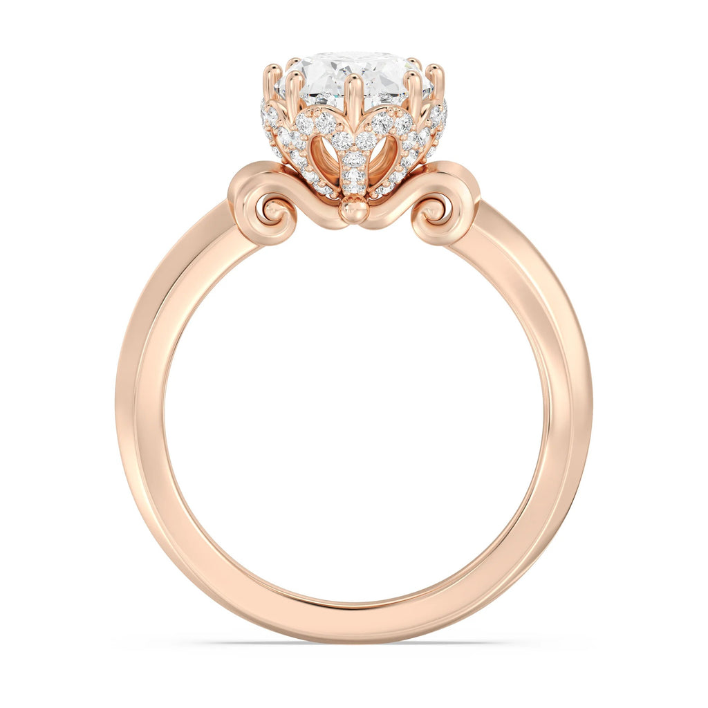Enchanted Star Diamond And Gold, Disney’s Cinderella Knife-Edge Solitaire Engagement Ring