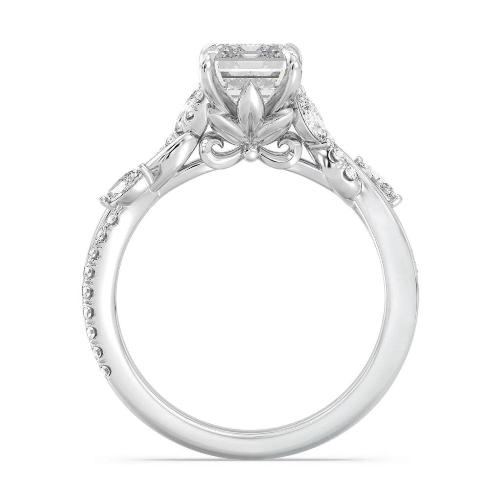 Enchanted Star Diamond And Gold Disney Princess Rapunzel Twisted Pavé Engagement Ring