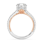 Enchanted Star Diamond And Gold Disney Princess Ariel Hidden Halo Engagement Ring