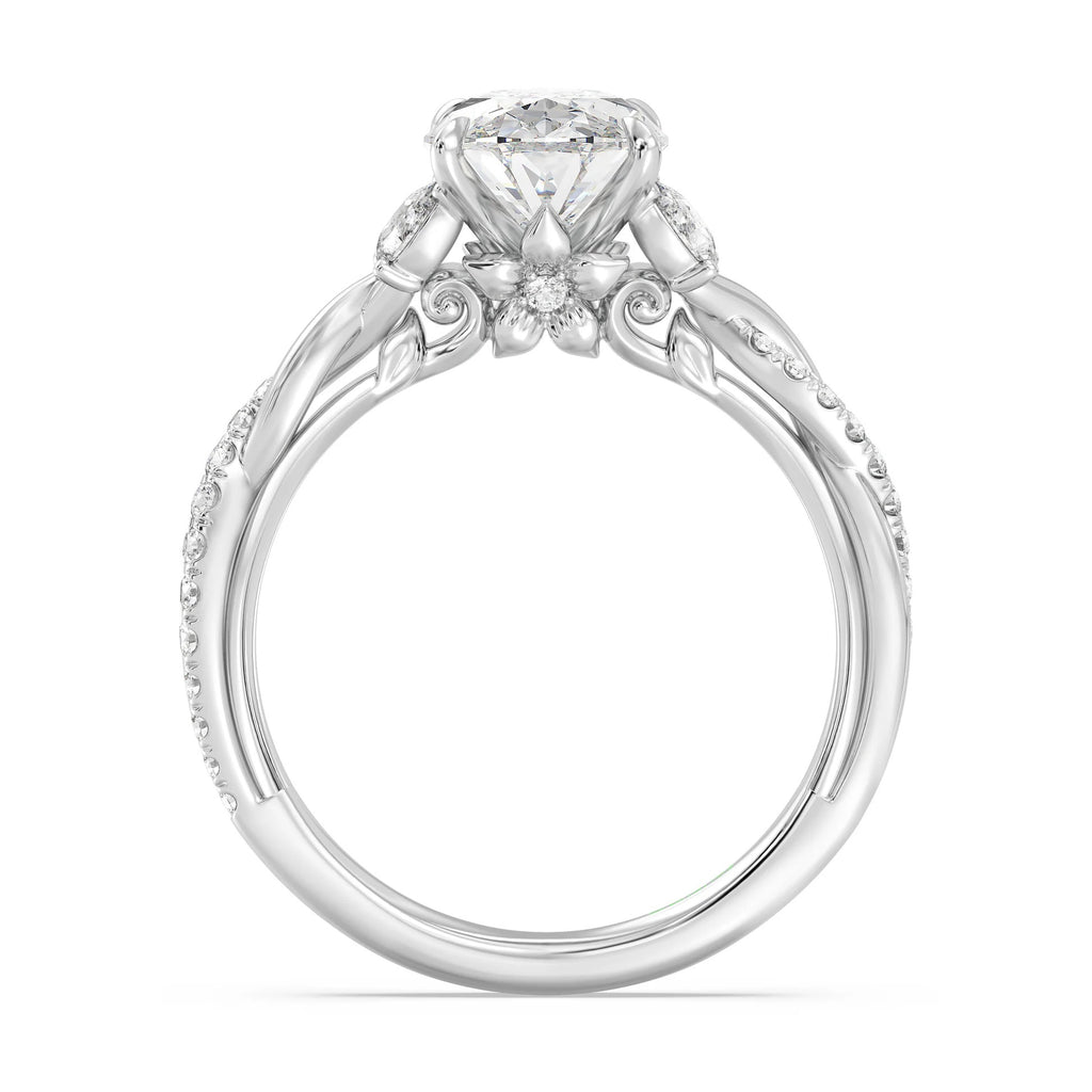 Enchanted Star Diamond And Gold Disney Princess Rapunzel Twist Engagement Ring