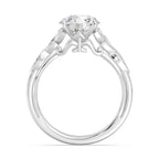 Enchanted Star Diamond And Gold Disney Princess Merida Celtic Solitaire Engagement Ring