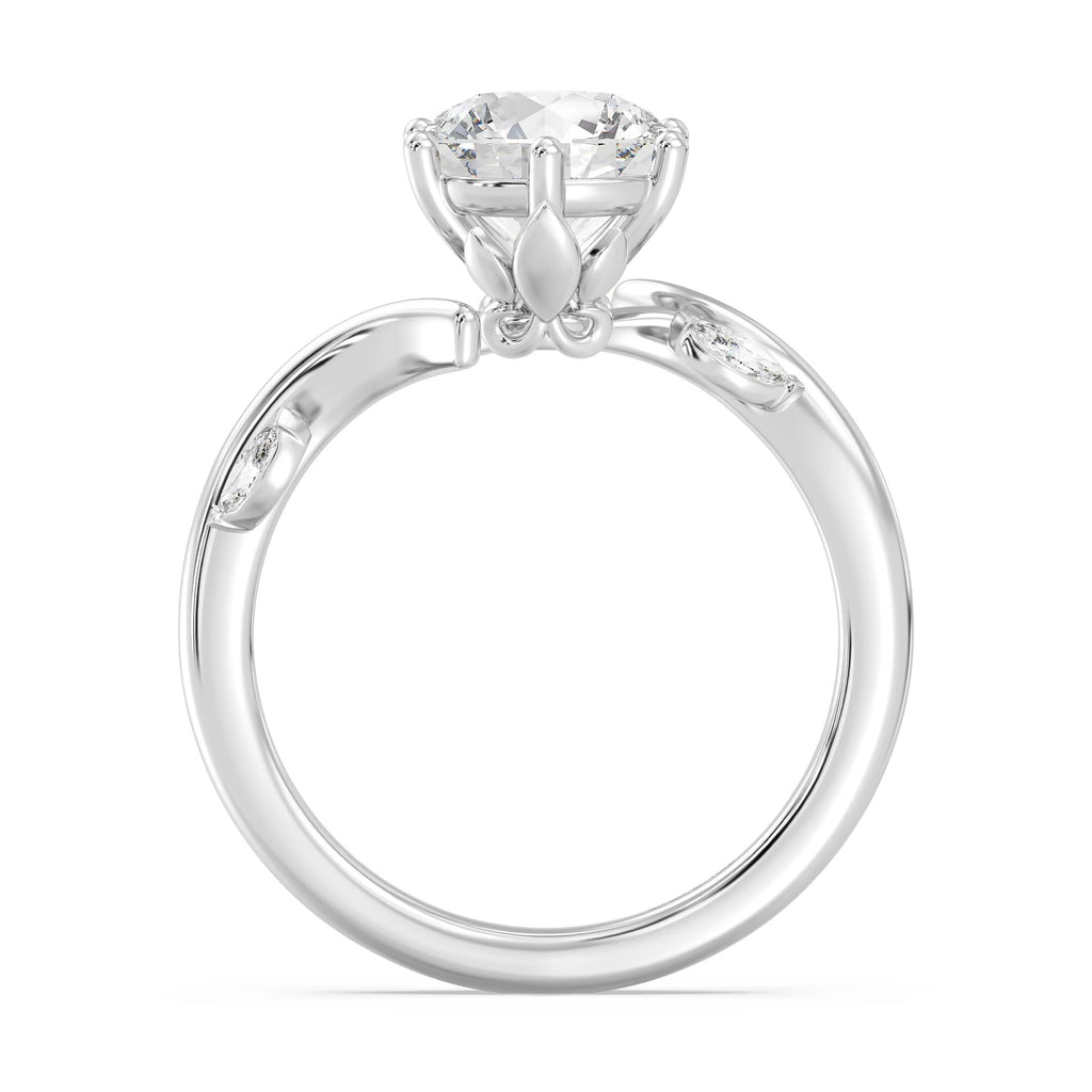 Enchanted Star Diamond And Gold Disney Princess Rapunzel Classic Vine Engagement Ring
