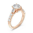 Enchanted Star Diamond Gold Belle Gallery Engagement Ring
