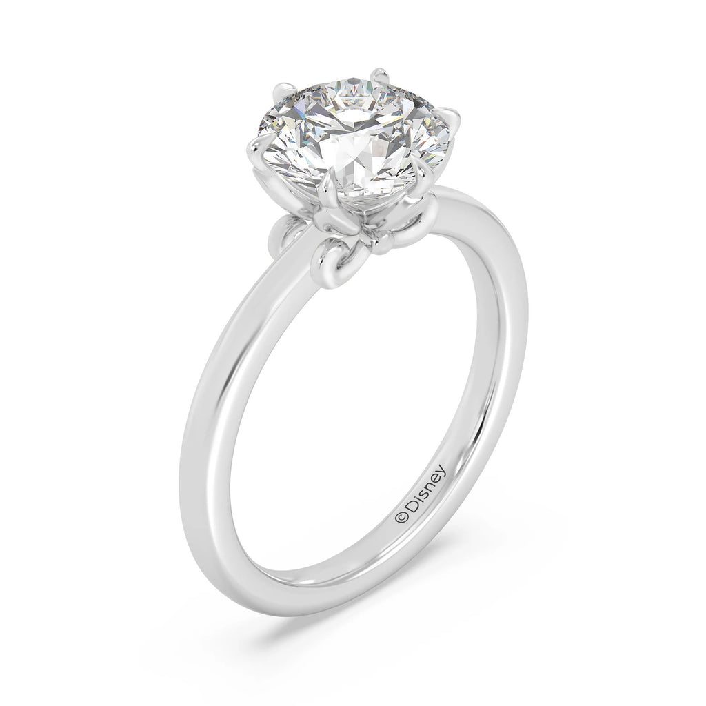 Enchanted Star Diamond With Gold, Disney’s Rapunzel Six-Prong Studded Solitaire Engagement Ring