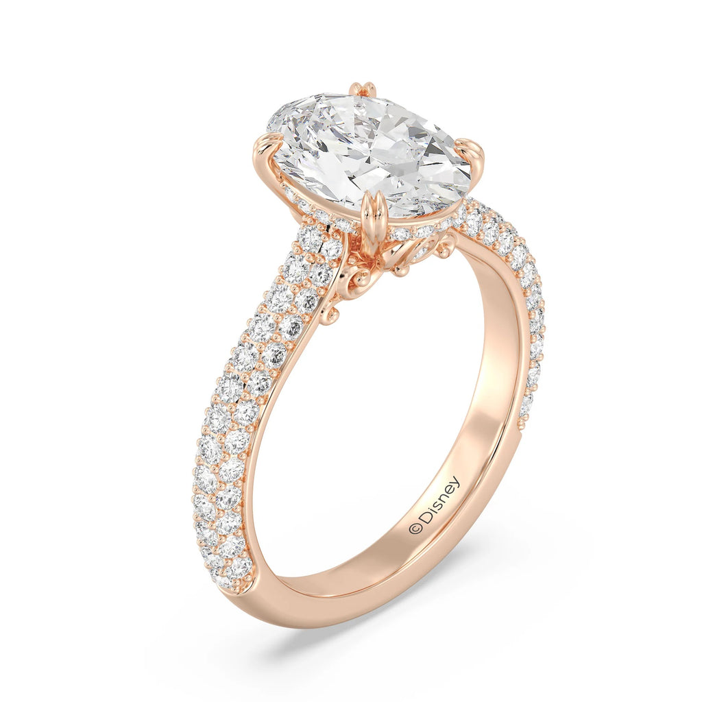 Anillo de compromiso solitario con diamantes cultivados en laboratorio de talla esmeralda D-VVS2 de 3 quilates y engaste en bisel