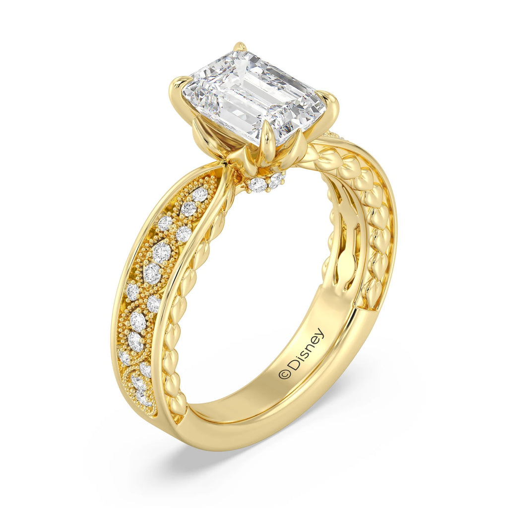 Enchanted Star Diamond And Gold Disney Princess Anna Vintage Engagement Ring