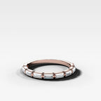 Iris Baguette Wedding Band