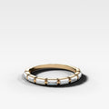 Iris Baguette Wedding Band