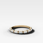 Iris Baguette Wedding Band