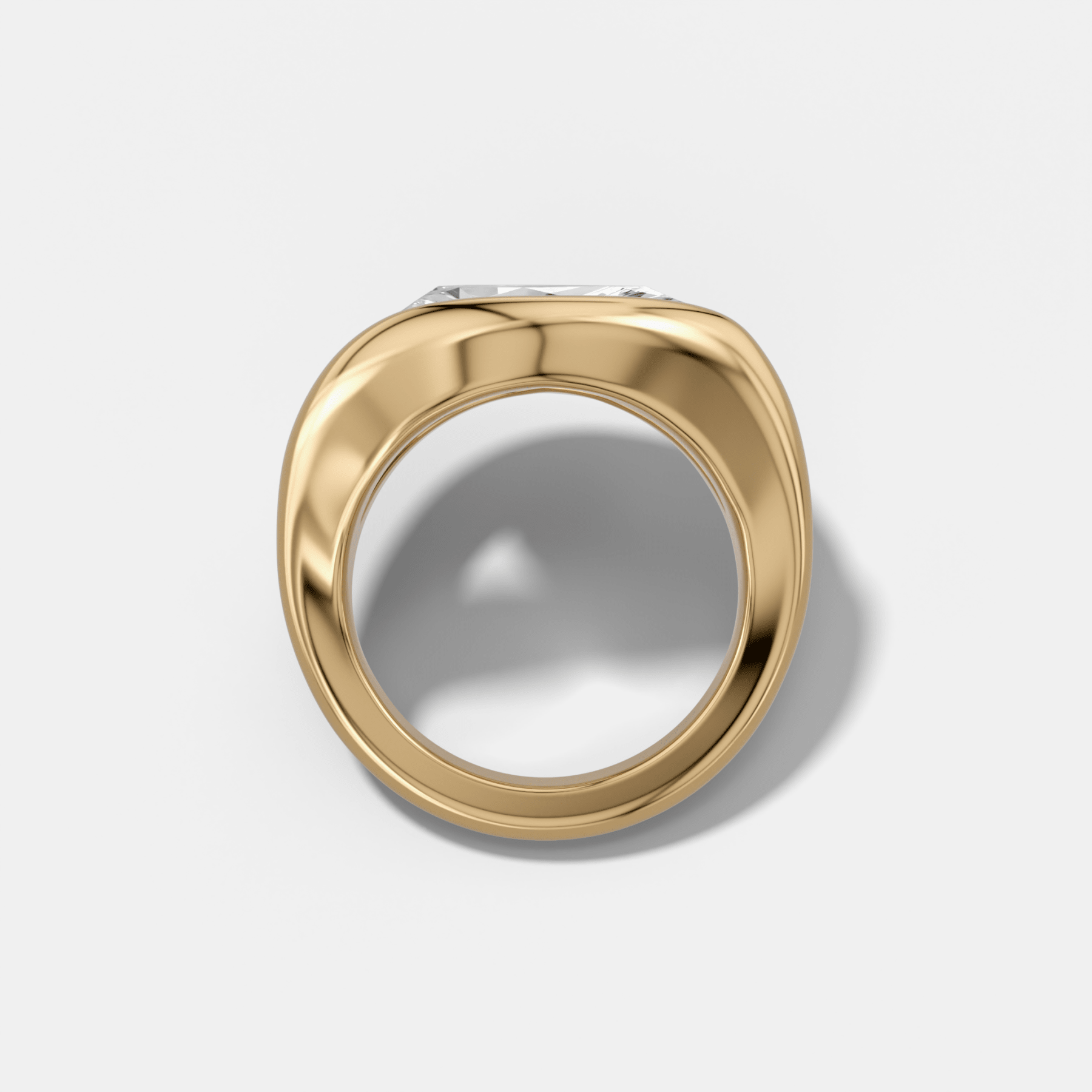Iris Engagement Ring With a Pear Cut Diamond