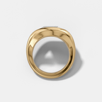 Iris Engagement Ring With an East West Elongated Cushion Cut Diamond