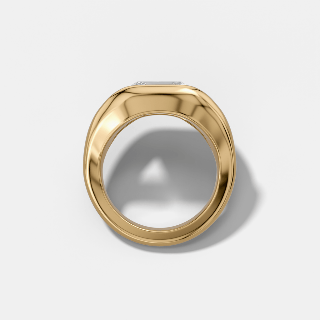 Iris Engagement Ring With East West Radiant Cut Diamond