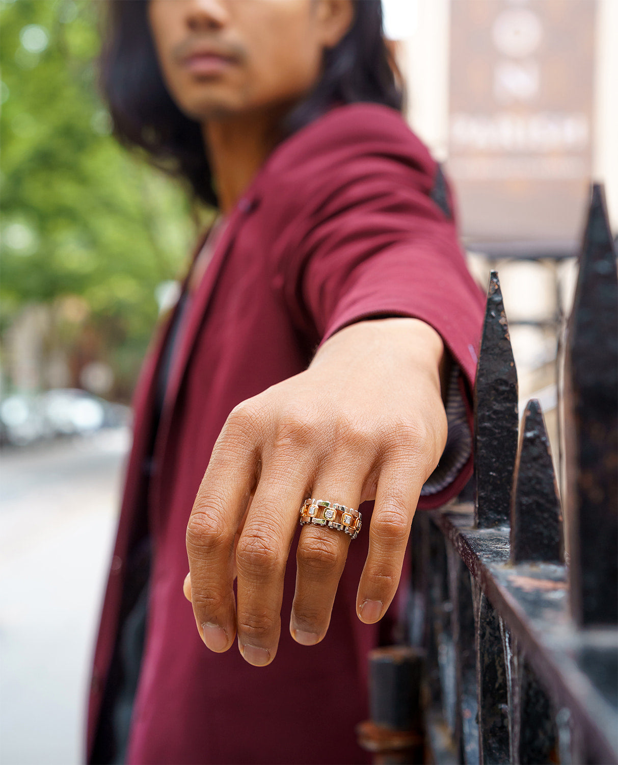 LA PAZ Two-Tone Gold Ring with 0.40ct Diamonds
